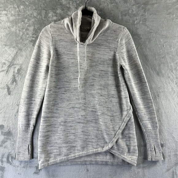 Akini Sweaters - Akin Sweater Women's M Heather Gray Cowl Neck Long Sleeve